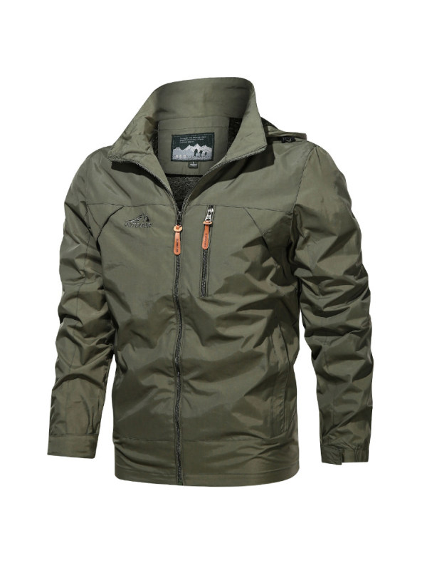 Men's Outdoor Waterproof And Windproof Hooded Jacket