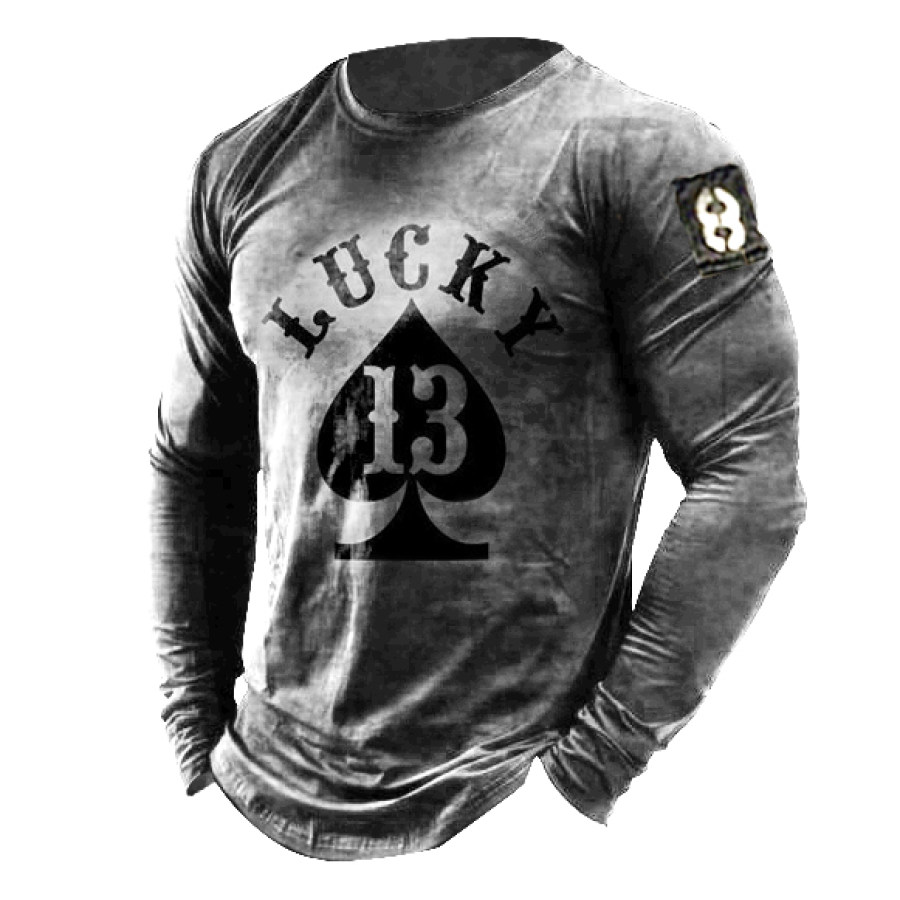 

Mens Vintage Lucky Thirteen Retro T-Shirts