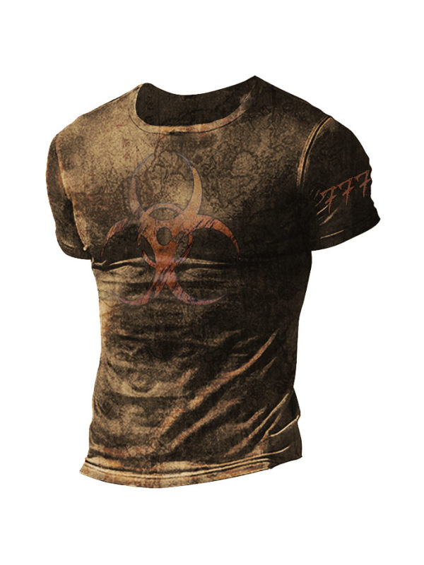 Mens Resident Evil Assassin Creed Printing Tactical Top