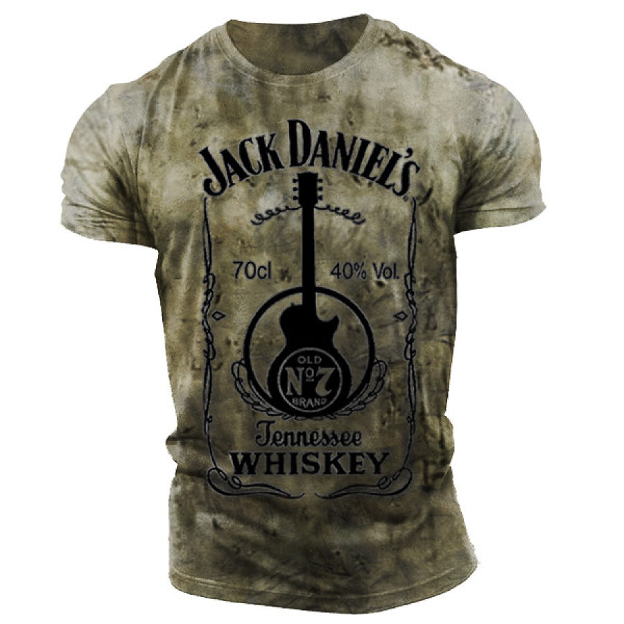 

Men's Retro Printed Casual Short-sleeved T-shirt