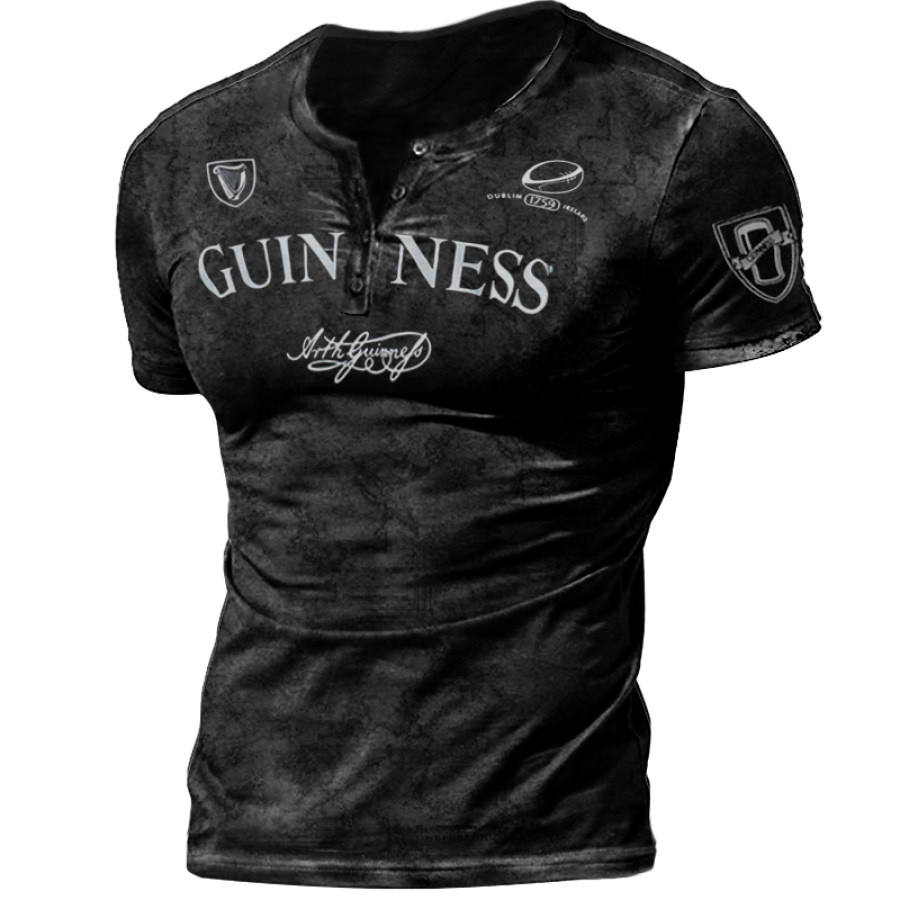 

Guinness Mens Vintage Print T-shirt