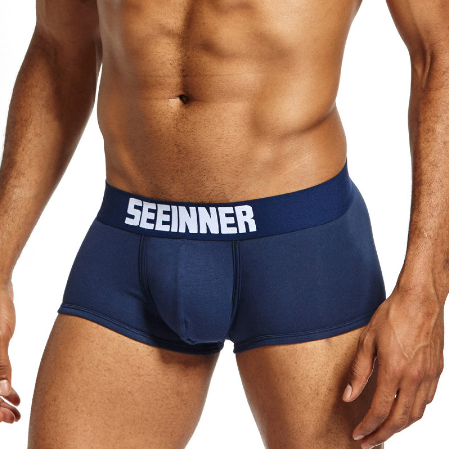 

Men's Casual And Comfortable Solid Color Underwear