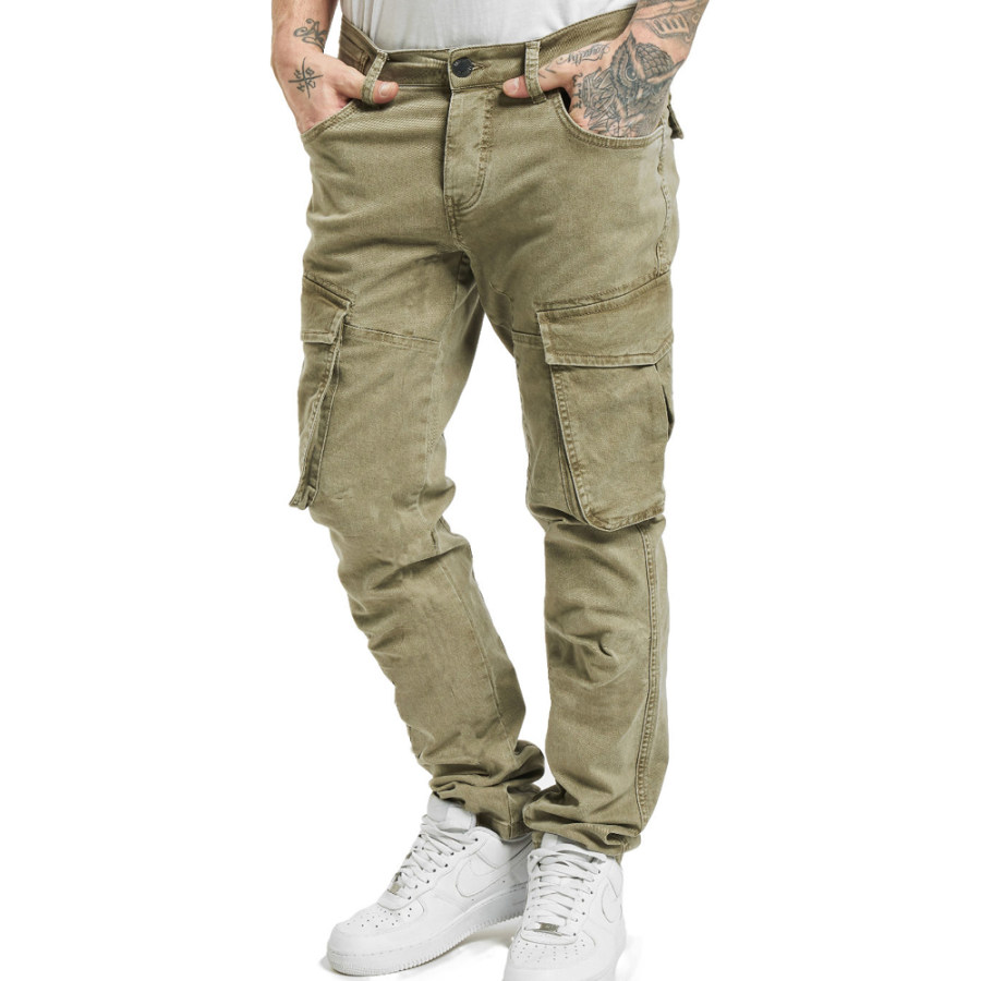 

Men's Casual Wear-resistant Pocket Tactical Trousers