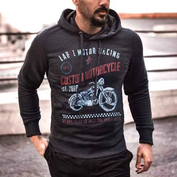 Men's Retro Motorcycle Hoodie - Styletaken.chimpone.com 
