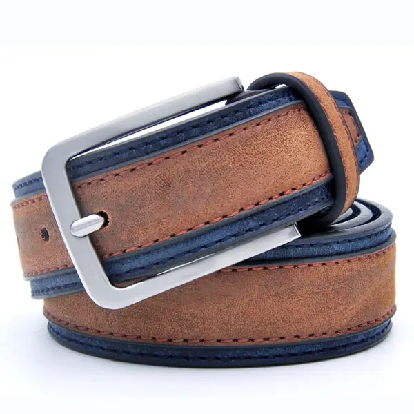 Men's Casual Pu Leather Pin Buckle Belt - Fineyoyo.com 