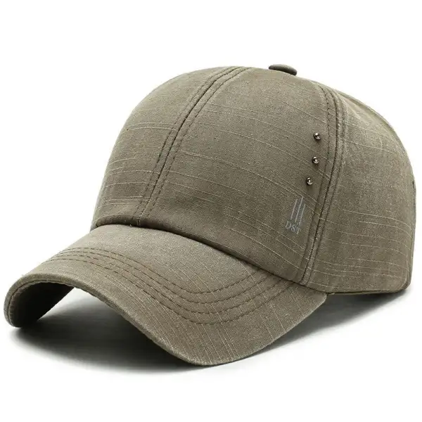 New Simple Men's Washed Baseball Cap Outdoor Leisure Middle-aged Cap Sports Riding Sunshade Sun Hat - Mosaicnew.com 