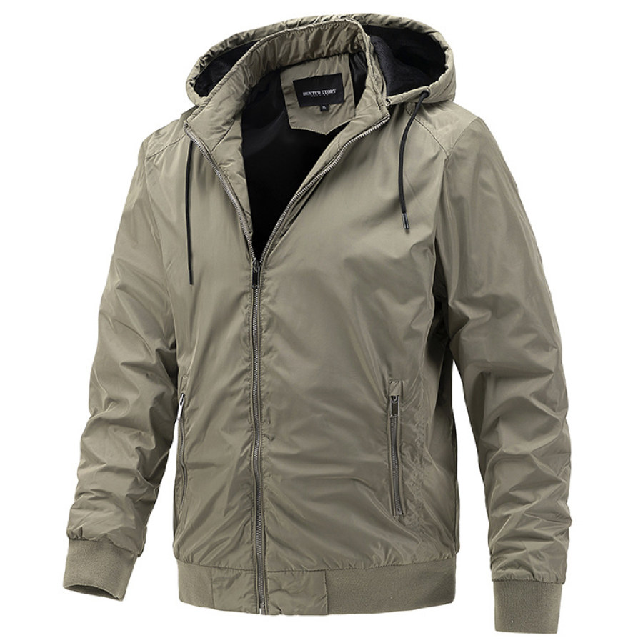 

Men's Casual Sports Detachable Hooded Jacket