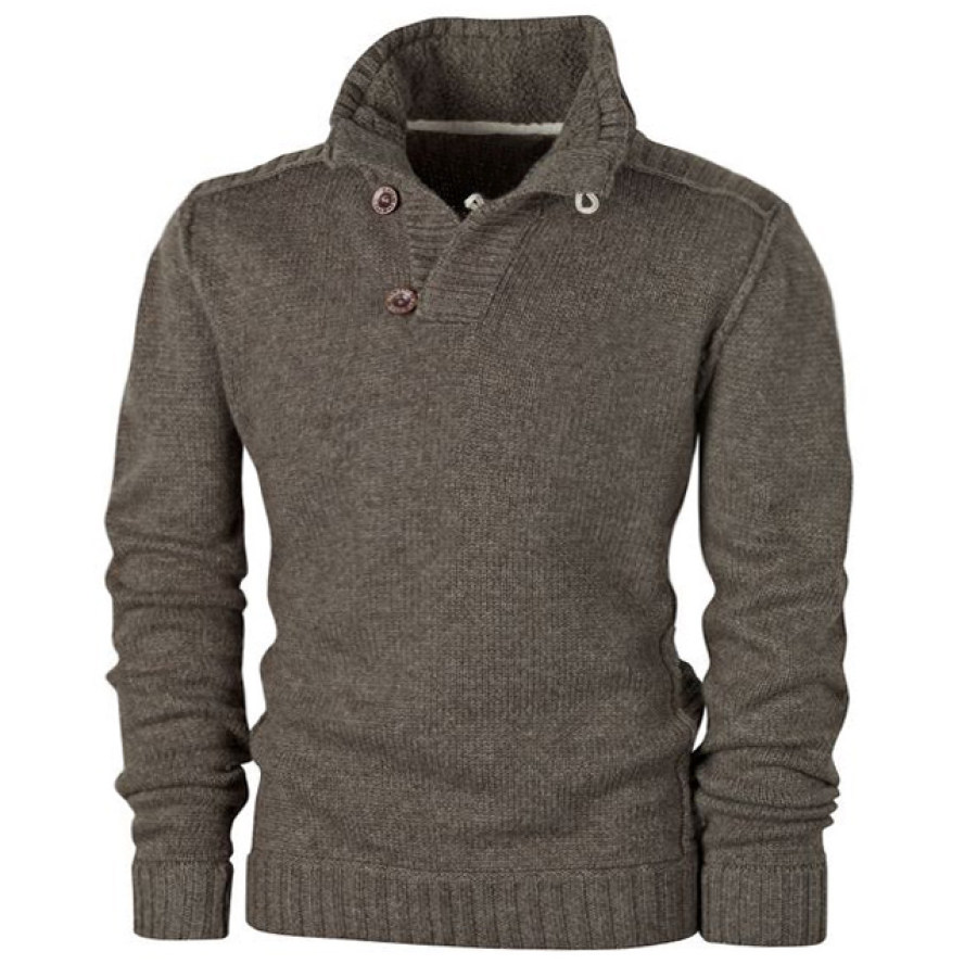 

Men's Outdoor Casual Warm Button Sweater