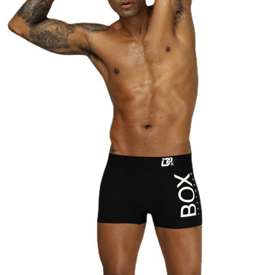 

Men's Casual Cotton U-convex Design Mid-rise Boxer Briefs