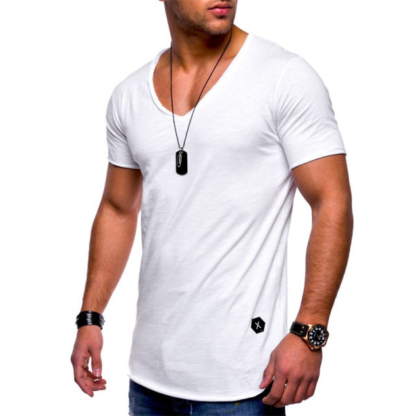 Basic V-Neck Tshirt - Menilyshop.com