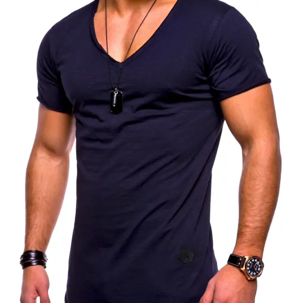 Basic V-Neck Tshirt - Mobivivi.com 