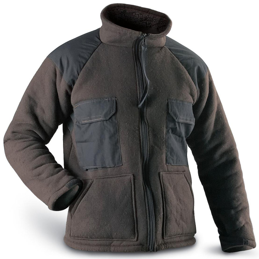 

Men's Outdoor Warm Fleece Stand Collar Jacket