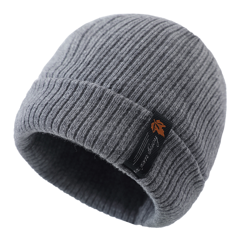 Outdoor Solid Color Fleece Chic Knitted Hat