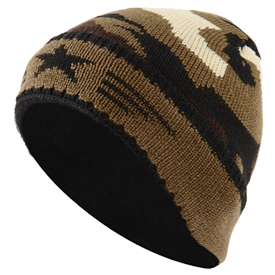 

Men's Outdoor Sports Ear Protection Warm Camouflage Knitted Hat