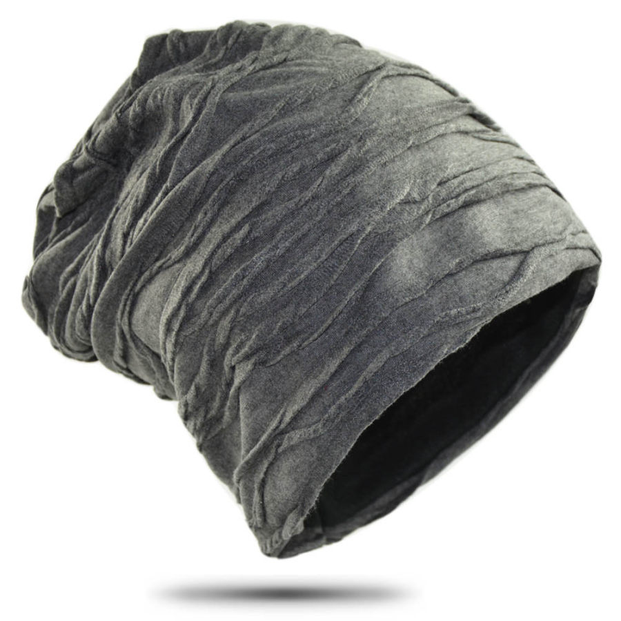 

Outdoor Double-Layer Striped Warm Velvet Hat