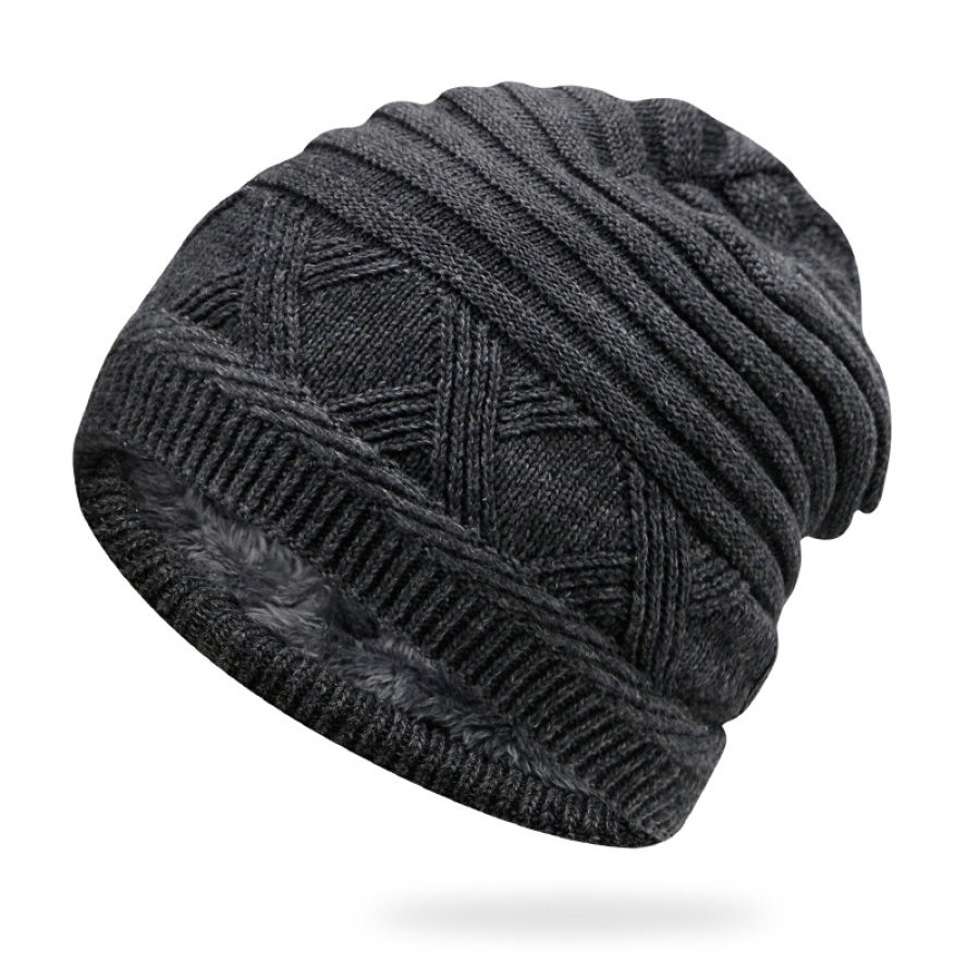 

Men's Outdoor Warm Jacquard Knitted Hat