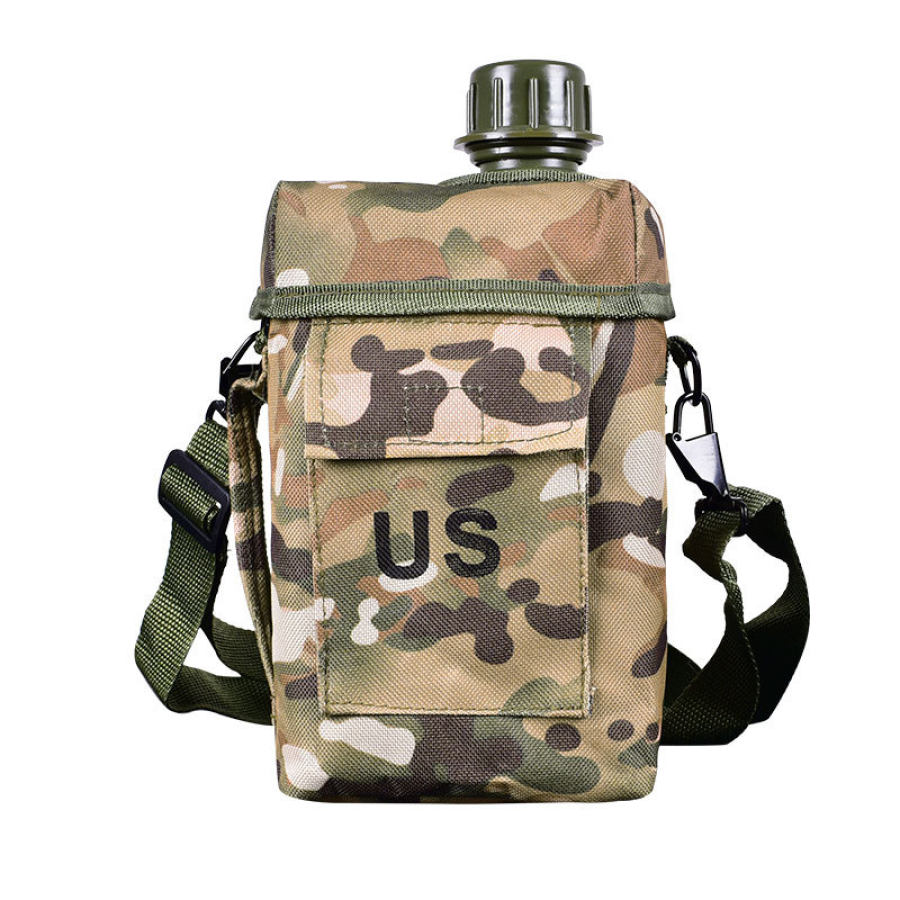 

Tactical Crossbody Multifunctional 2L Cylindrical Water Bottle
