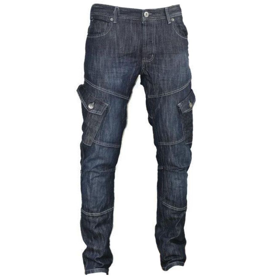 

Men's Outdoor Sports Stretch Washing Motorcycle Jeans