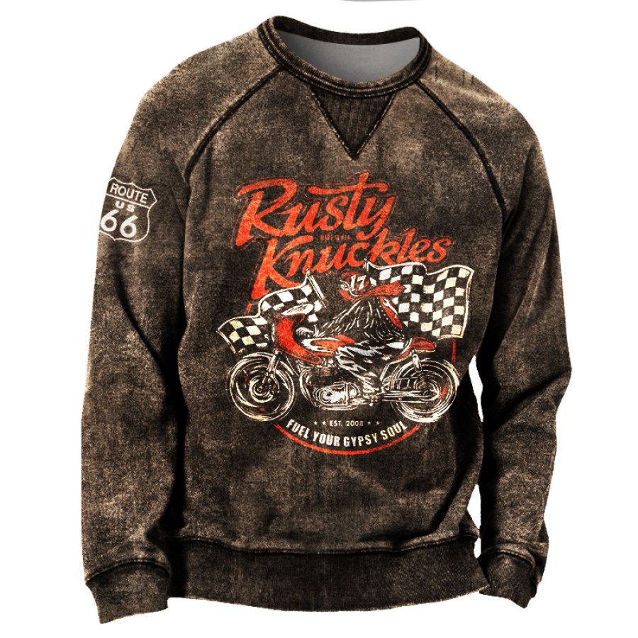 

Men's Outdoor Racing Culture Printed Sweatshirt