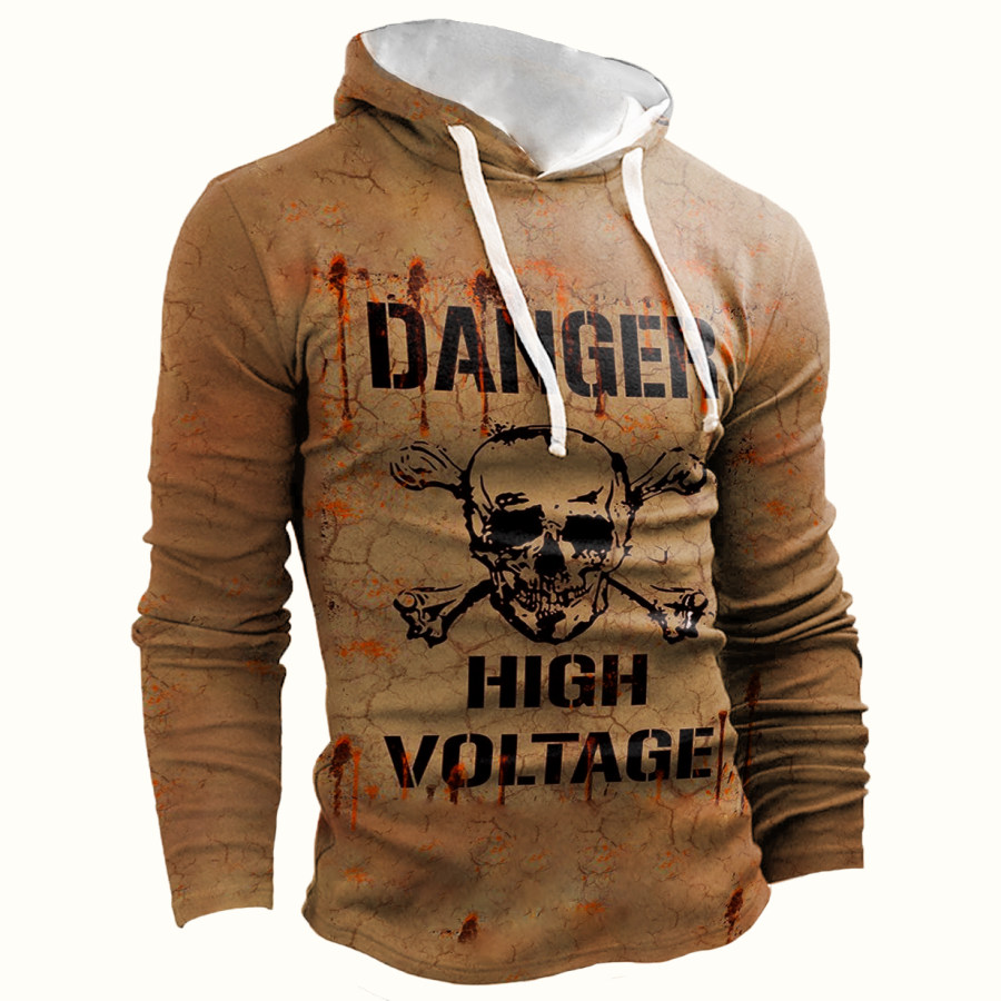 

Men's Retro Skull Hoodie