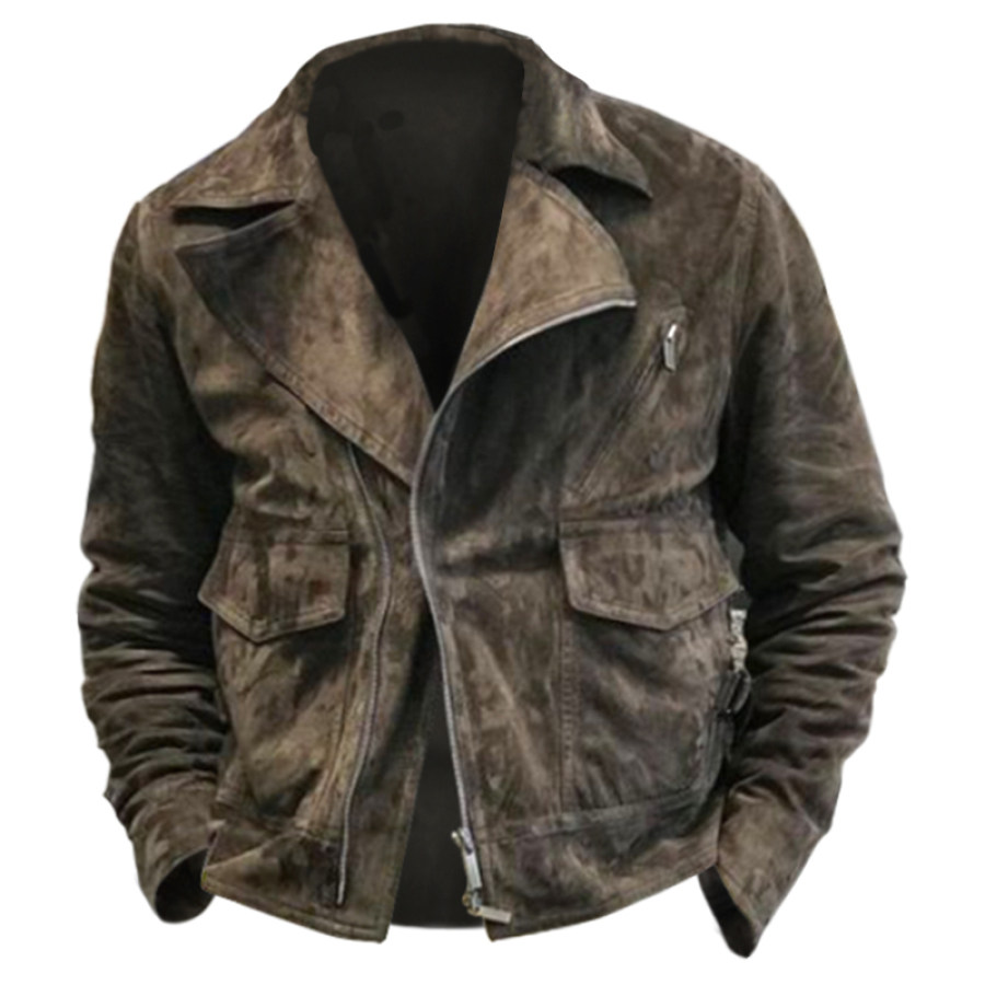 

Men's Outdoor Windbreaker Lapel Collar Jacket