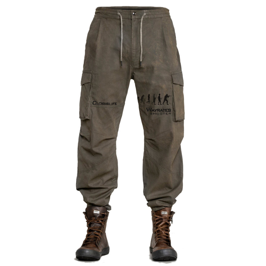 

Men's Outdoor Retro Big Pocket Cargo Pants
