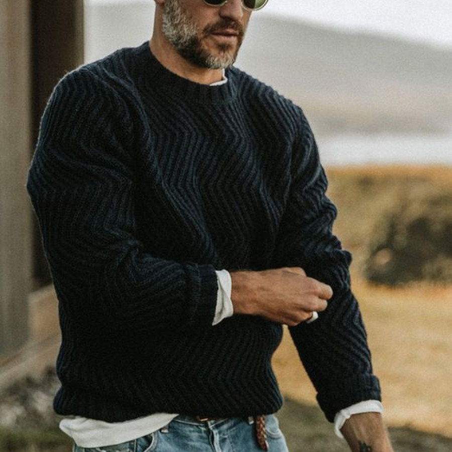 

Men's Outdoor Windproof And Warm Knitted Sweater