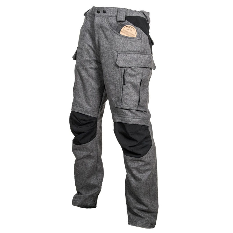 

Men's Outdoor Sports Stitching Warm Multi-pocket Tactical Trousers