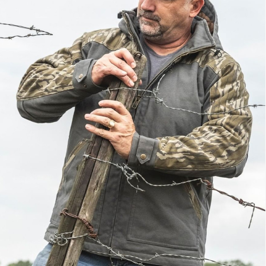 

Waterproof And Warm Frosted Canvas Workwear Jacket