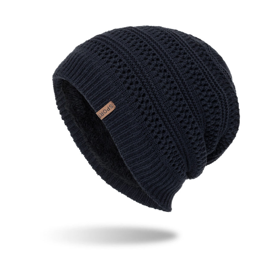 

Men's Women's Autumn Winter Hedging Warm Pile Knitted Hat