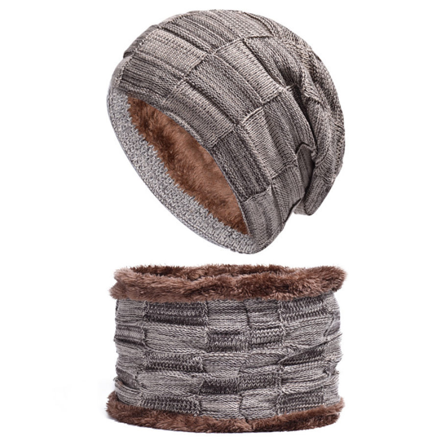 

Men's Knitted Hat And Scarf Set