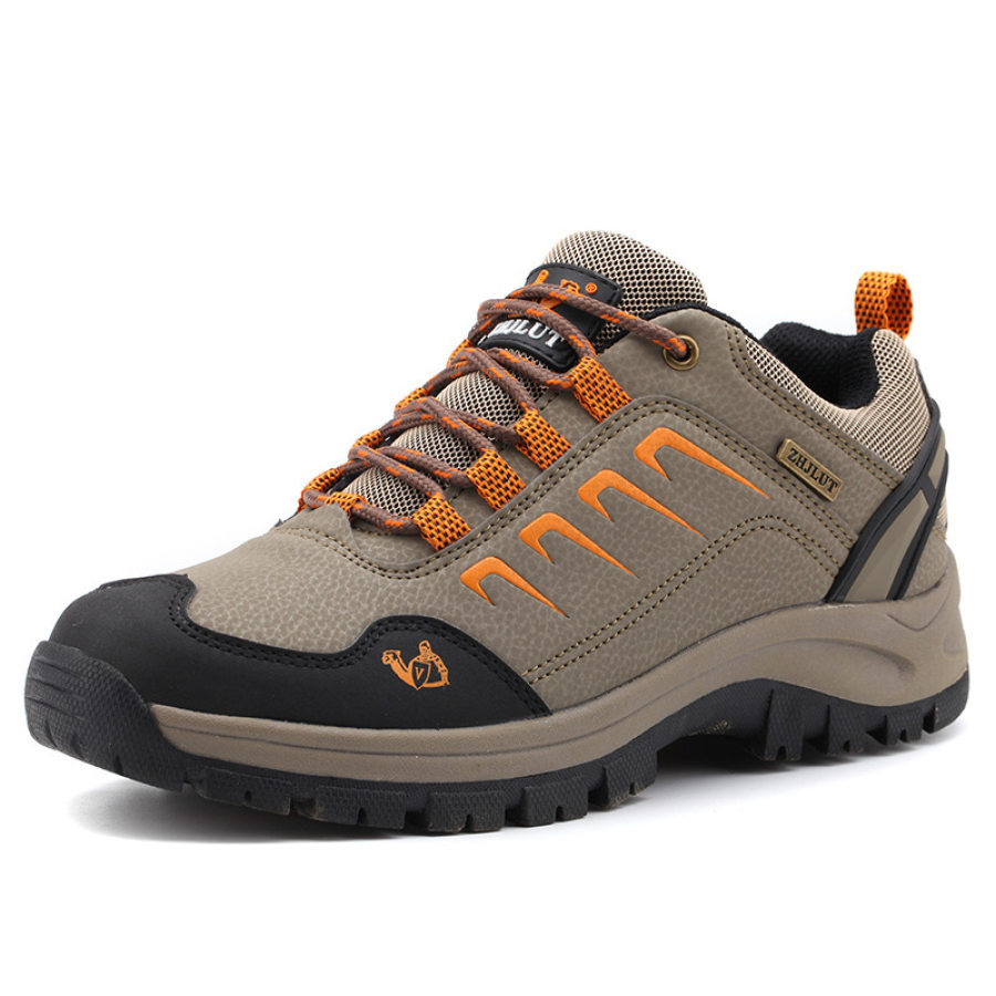 

Outdoor Leather Mid-Top Hiking Shoes