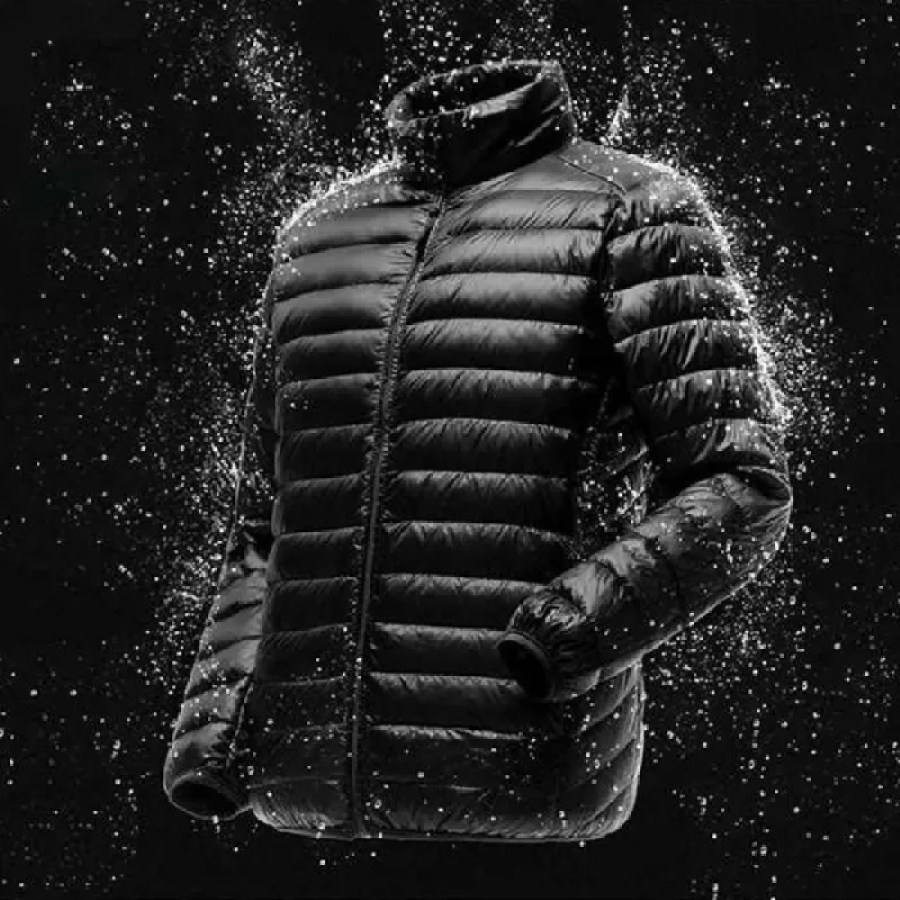 

Men's Casual Portable Ultra-light White Duck Down Down Jacket