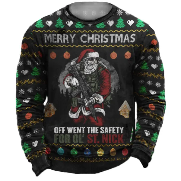 Ugly Christmas Sweater-Fun Sweatshirt For Family Gifts - Mosaicnew.com 