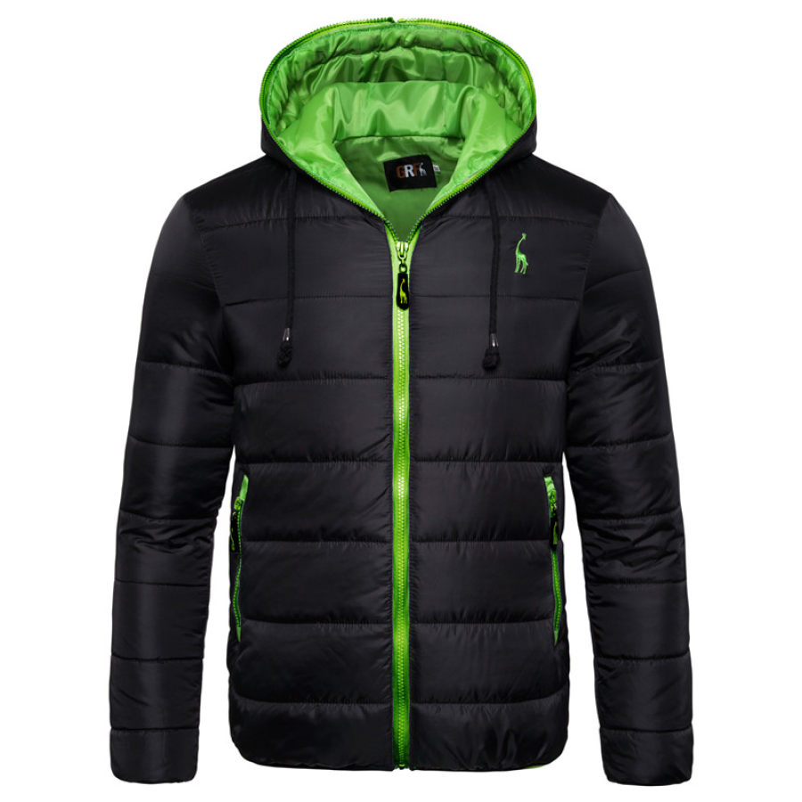 

New Waterproof Winter Hoodied Men Warm Thicken Zipper Jackets
