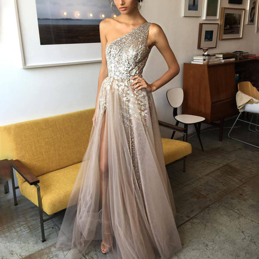 

Sexy Slim Shoulder Dress