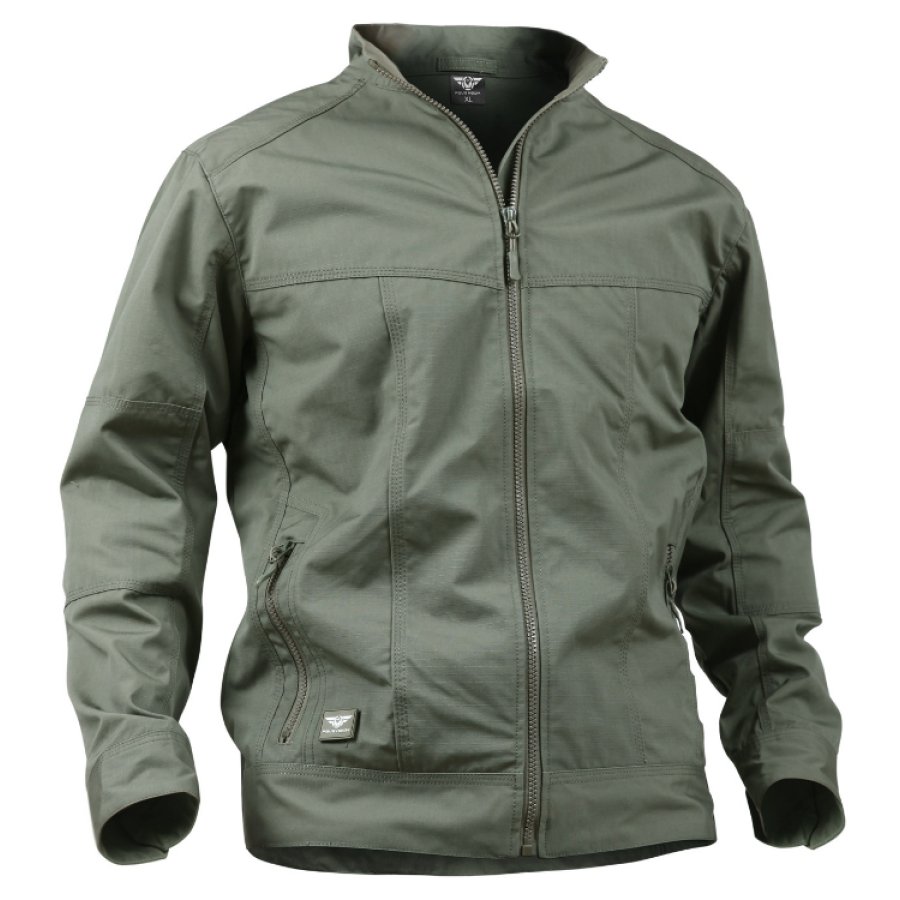 

Men's Camouflage Stand Collar Jacket