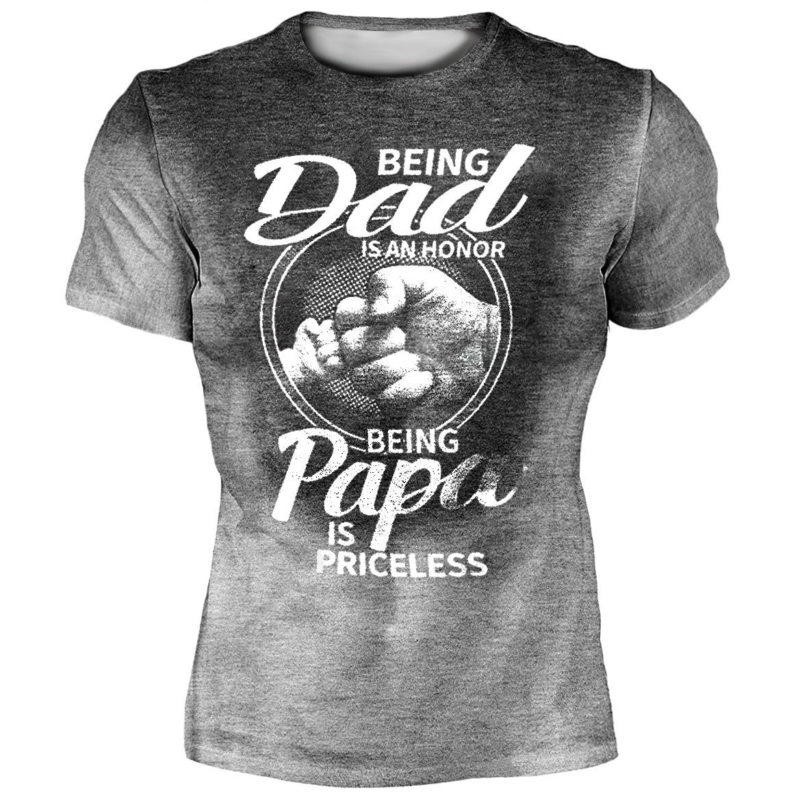 Being Dad Is An Chic Honor Men's Sports Casual Short Sleeve T-shirt
