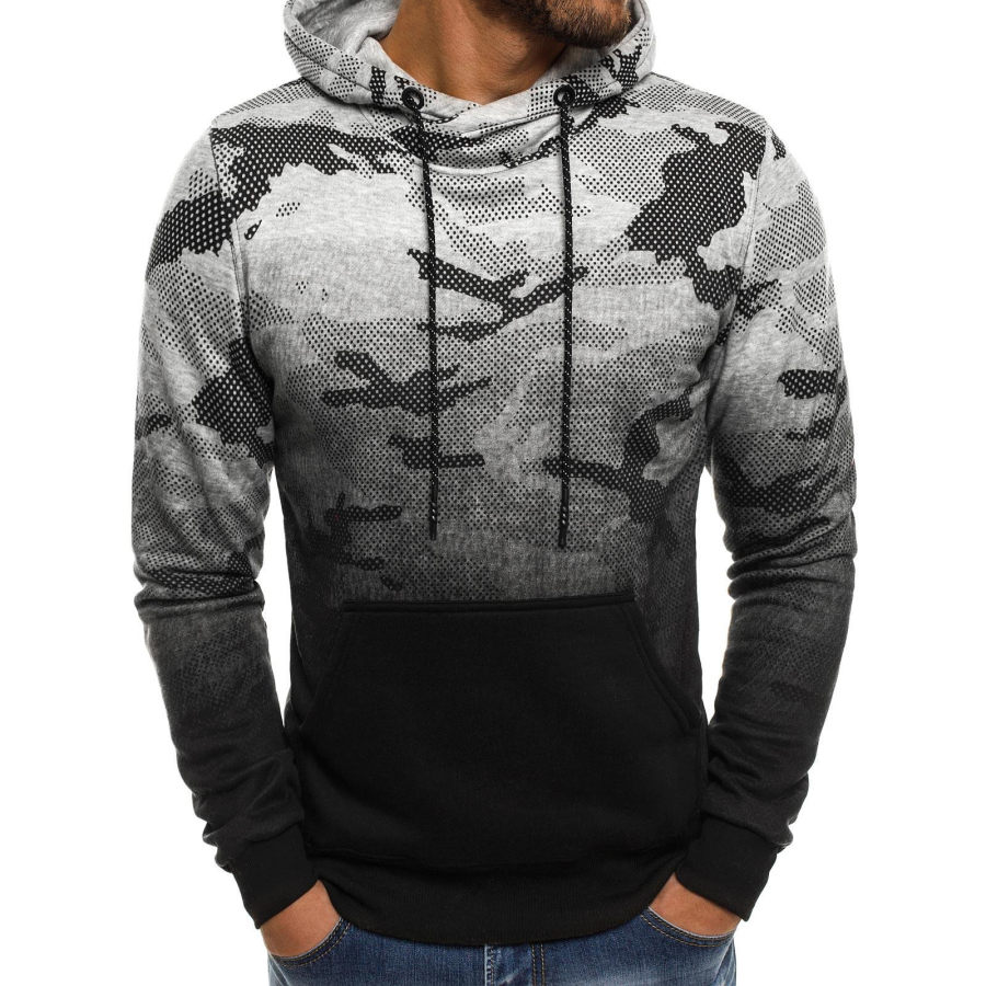 

Men's Casual Camouflage Gradient Hoodie