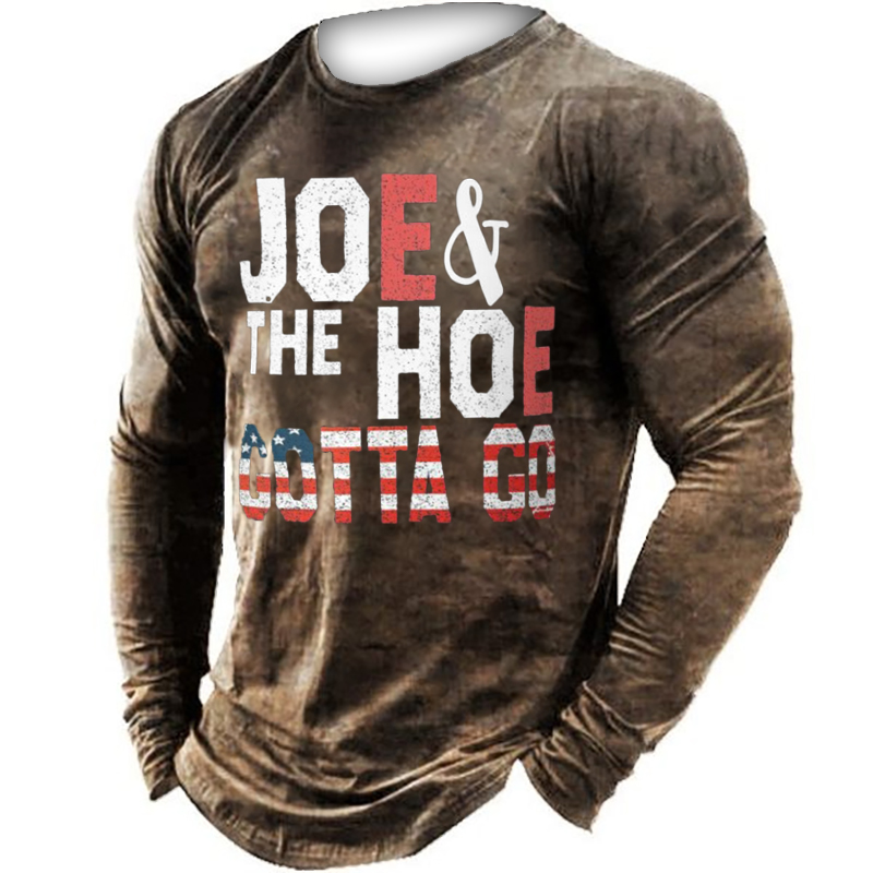 Joe And Hoe Gotta Chic Go Men's Funny Letter T-shirt