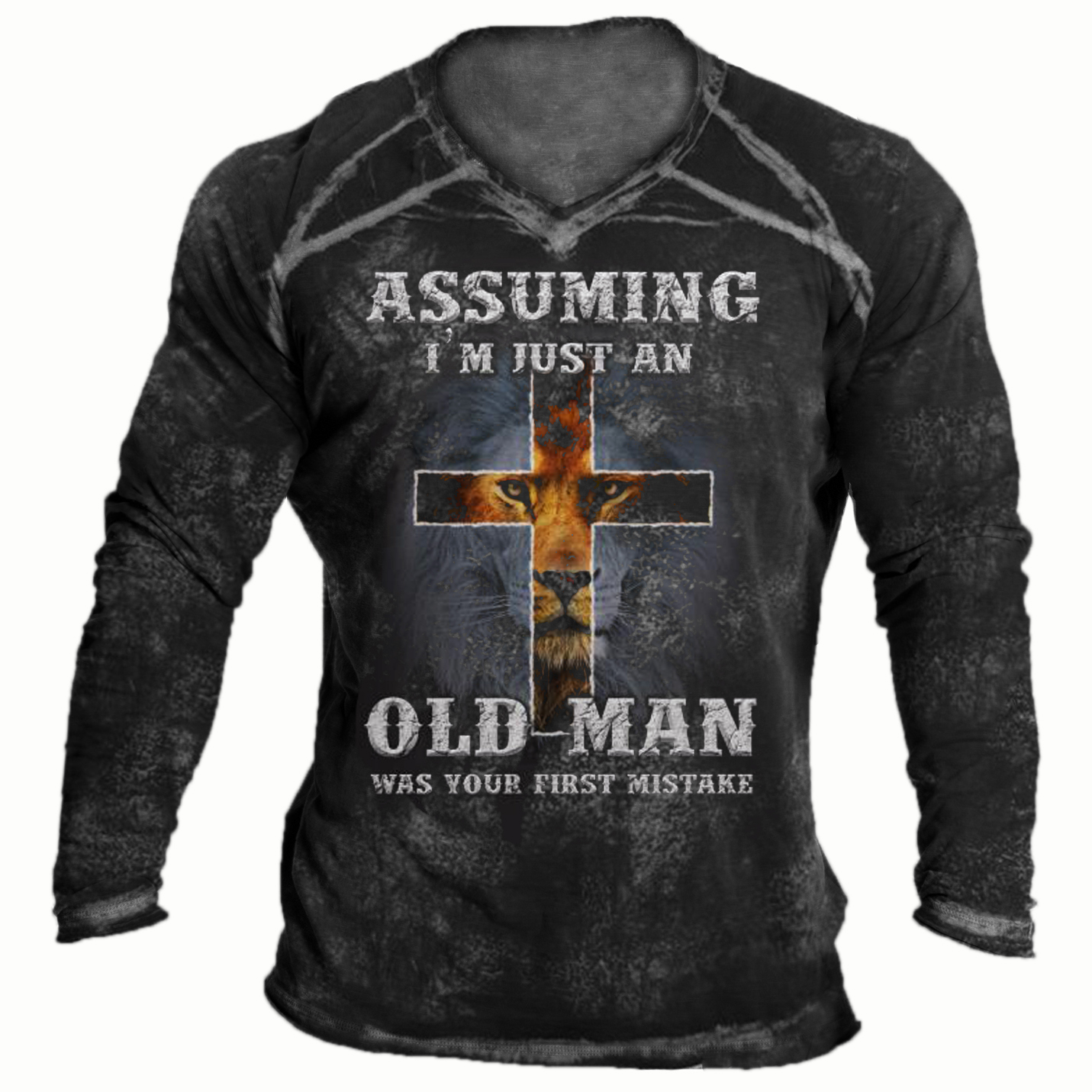 American Soldier Assuming I'm Chic Just An Old Man Was Your First Mistake T-shirt