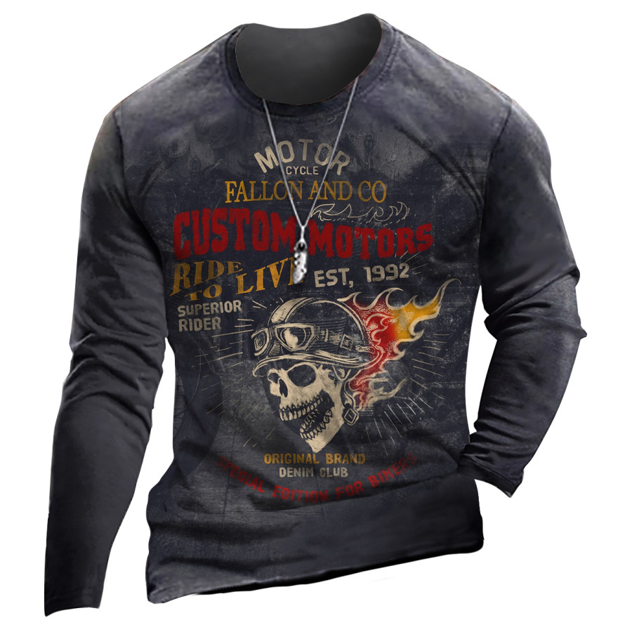 

Men's Outdoor Round Neck Long Sleeve T-shirt