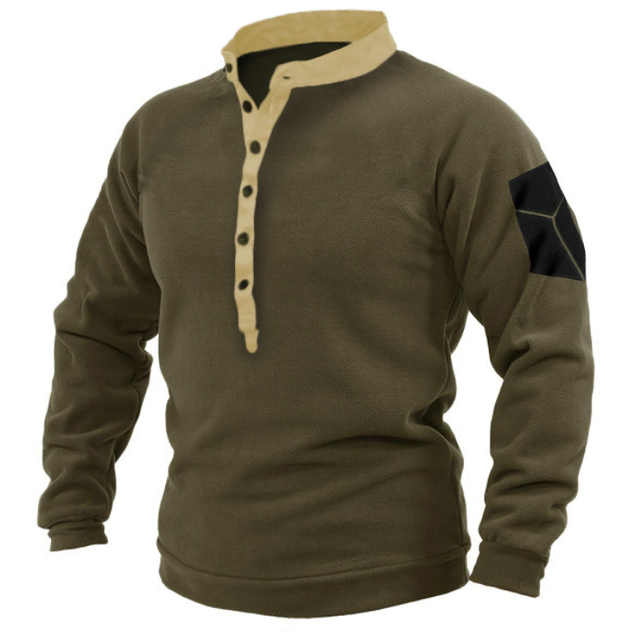 

Men's Warm Fleece Hunting Henry Sweatshirt