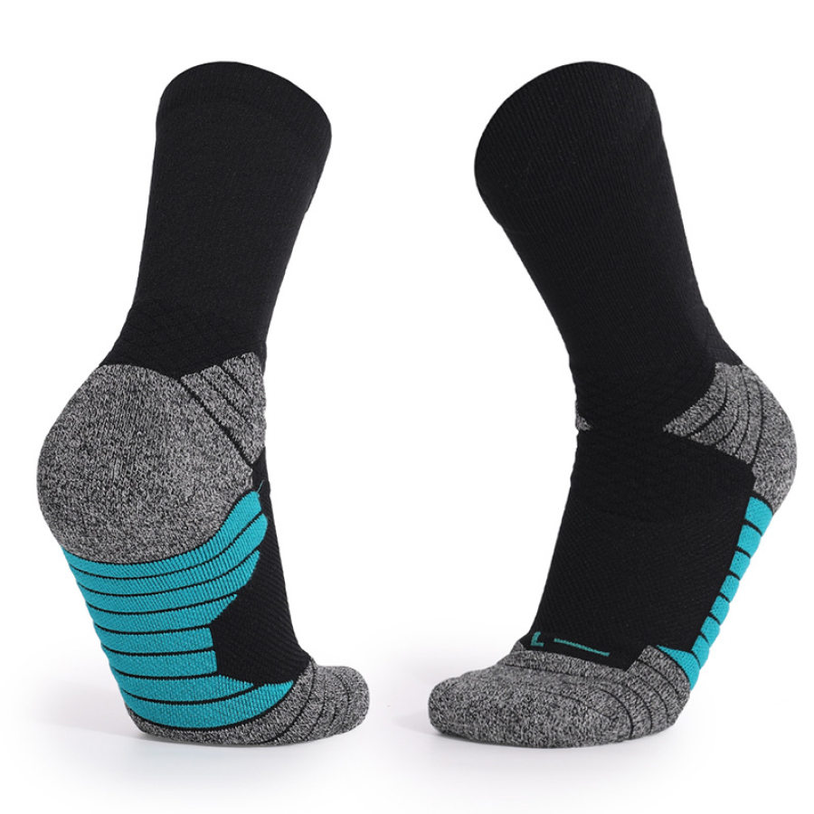 

Men's Thickened Terry Non-slip Shock-absorbing Mid-tube Sports Socks