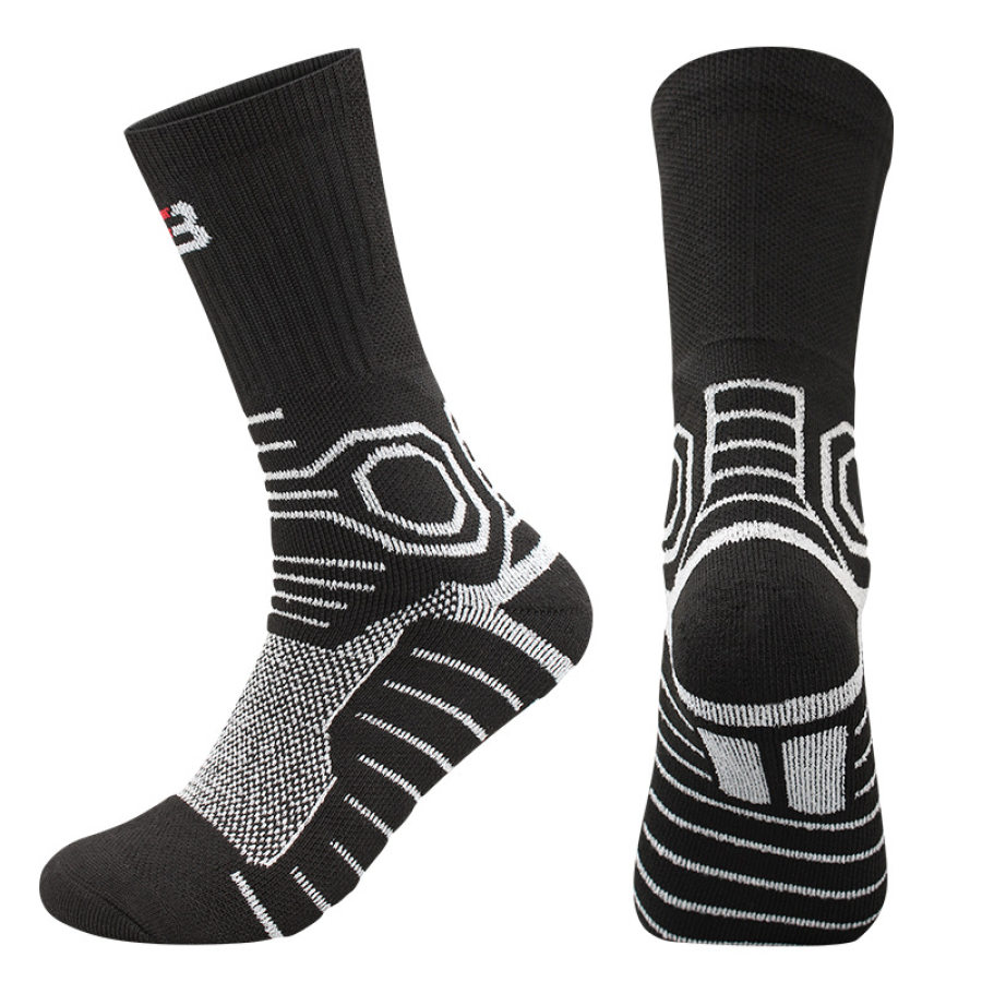 

Men's Outdoor Towel Bottom Wear-resistant Sweat-absorbing Non-slip Mid-tube Sports Socks