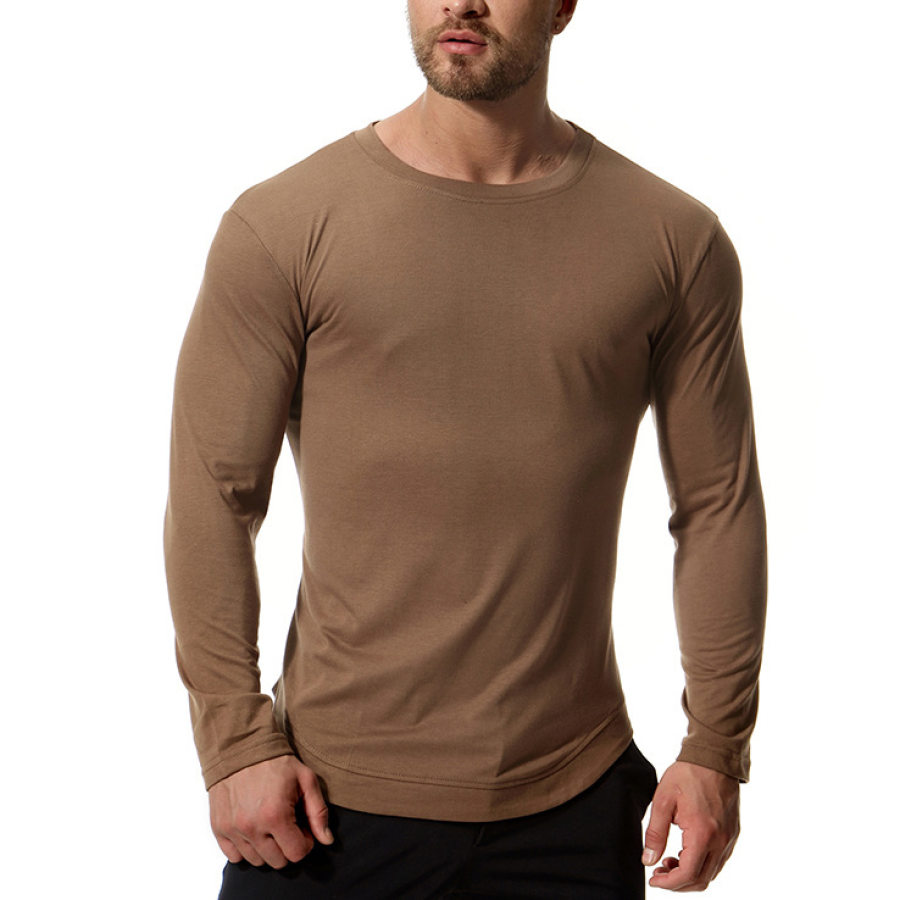 

Men's Outdoor Running Fitness Long Sleeve T-Shirt