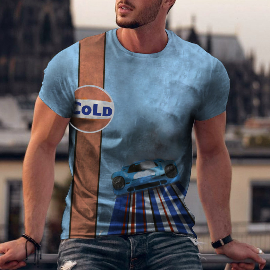 

Men's Fashion Casual Racing T-shirt