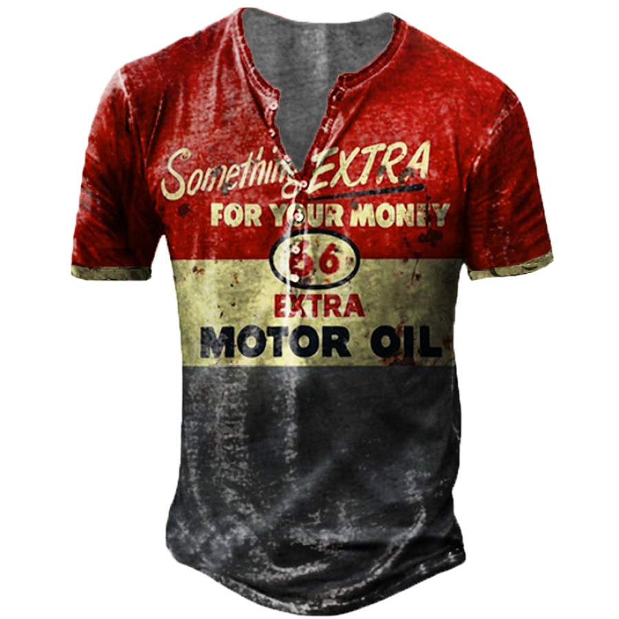 

Men's Outdoor Route 66 Motor Oil Print T-Shirt