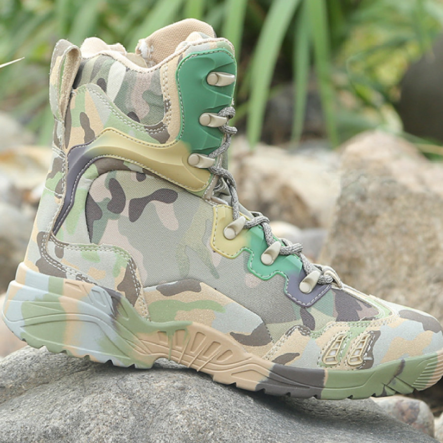 

Men's Comfortable Breathable High Top Camo Spider Boots