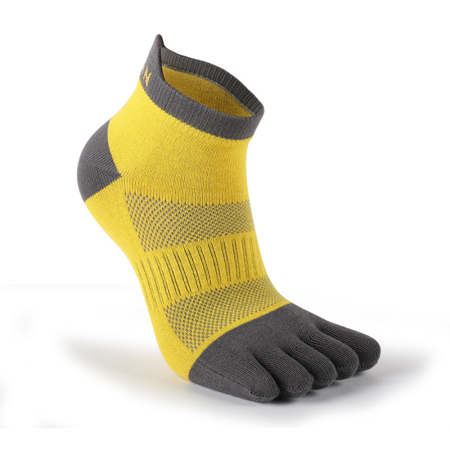 

Men's Pure Cotton Breathable Running Five Finger Non-Slip Sports Socks